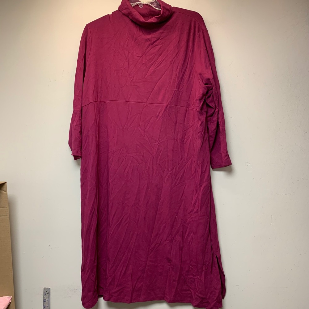 Women with Control Dress Women 3XP Magenta Excellent Turtleneck Midi 15054